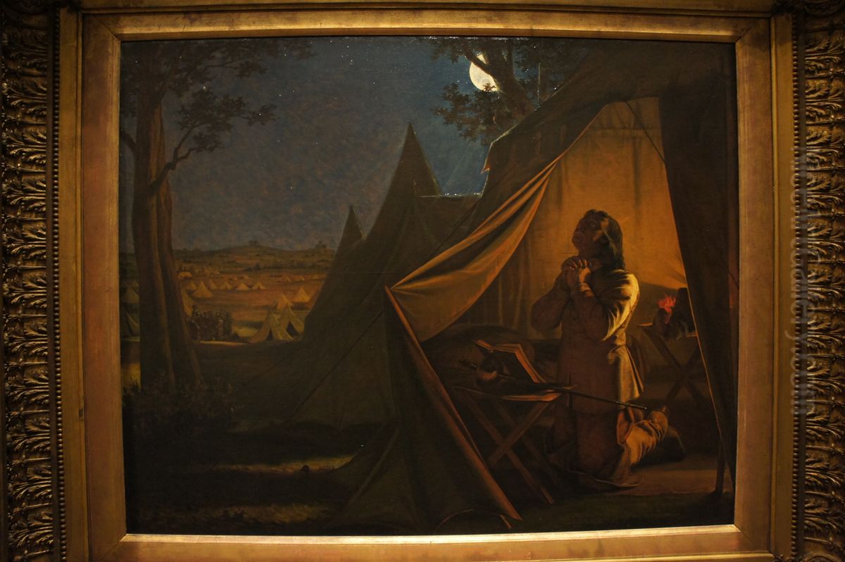 La Nuit avant Nasebymusee des beaux-arts de Lyon dans le cadre de l'exposition L'invention du Passe. Histoires de coeur et d'epee 1802-1850. Oil Painting by Augustus Egg