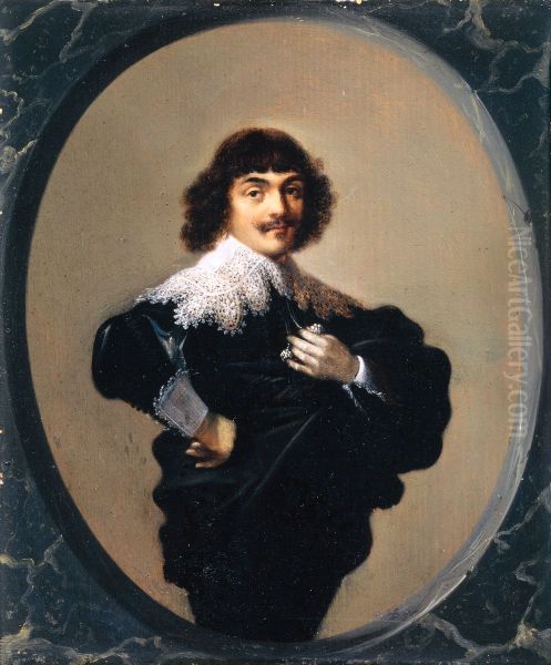 Portret van Jean Fontaine (1608-1668) Oil Painting by Hendrik Gerritsz Pot