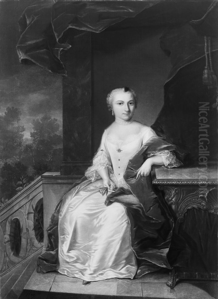 Agatha Heronima Nobel (1728-1822) Oil Painting by Jan Palthe