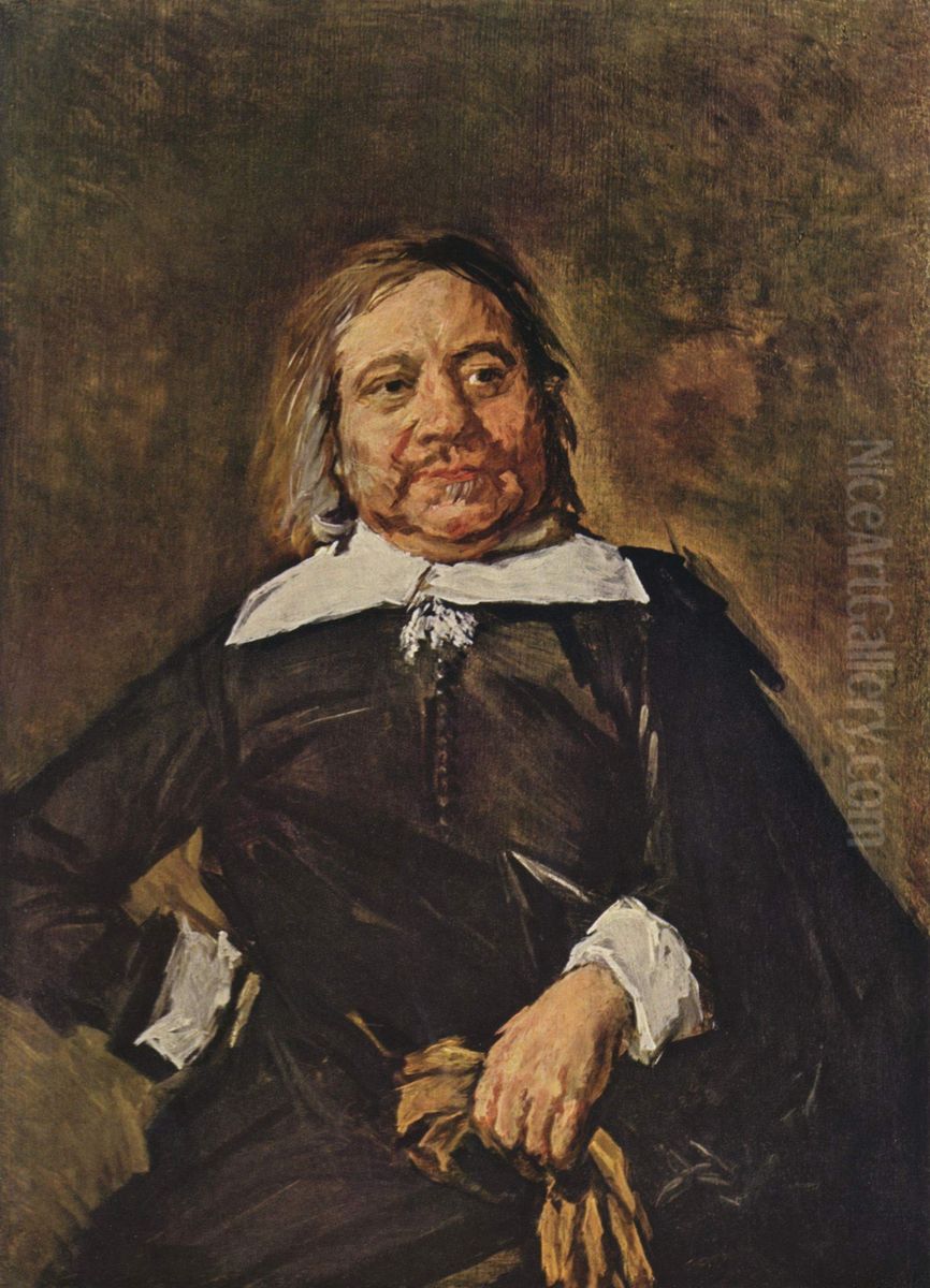 Bildnis eines Mannes (angeblich Willem Croes) Oil Painting by Frans Hals