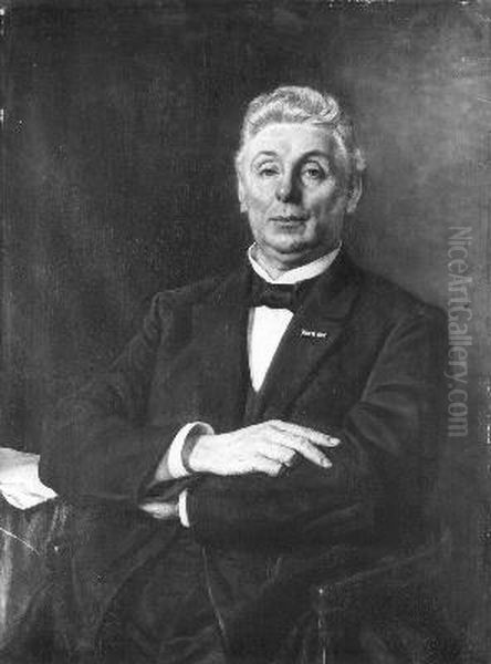 W.P. ('Pa') de Leur (1844 - 1924) acteur, regisseur Oil Painting by Cornelis Spoor