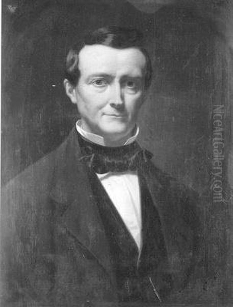 Cornelis J. Roobol (1806 - 1870), acteur en directeur Stadsschouwburg Oil Painting by Moritz Calisch