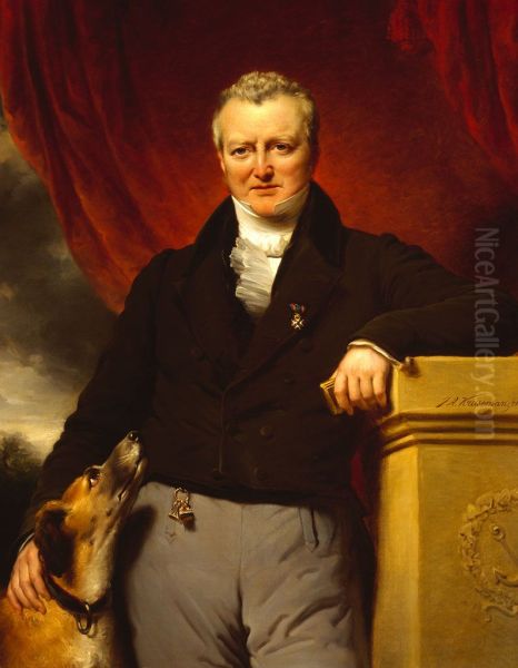 Adriaan van der Hoop (1778-1854). Bankier en kunstverzamelaar te Amsterdam Oil Painting by Jan Adam Kruseman