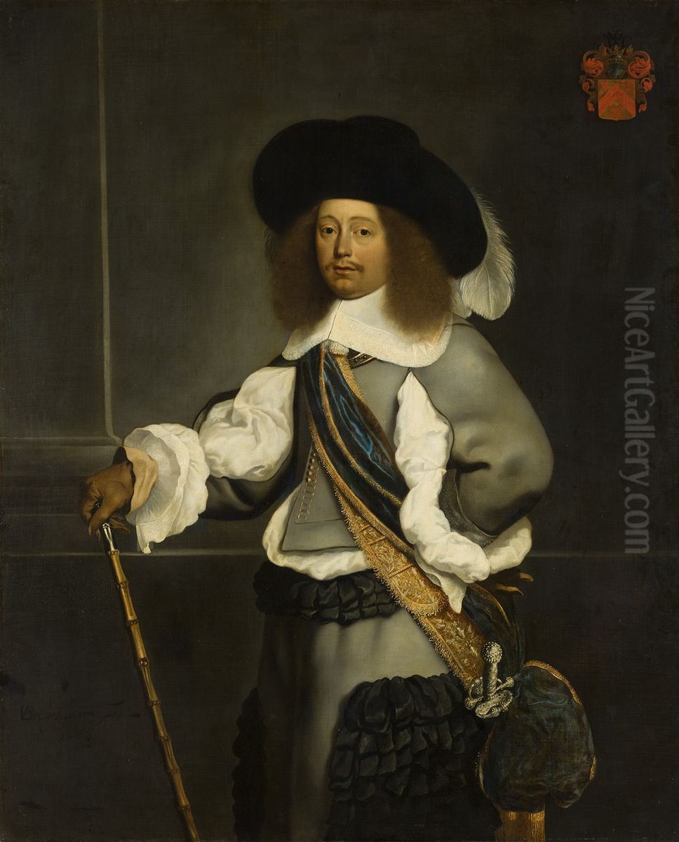 Nicolaes Oetgens van Waveren (1622-1684)-Nicolaes Oetgens van Waveren (1622-1684), schepen van Amsterdam Oil Painting by Jan Gerritsz van Bronckhorst