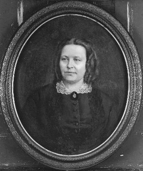 Hendrika Jacoba Stokhuyzen (1816-1872), (echtgenote van ds. Adema van Scheltema) Oil Painting by Jan Hendrik Scheltema Hendrika Jacoba Stokhuyzen (1816-1872), (echtgenote van ds. Adema van Scheltema) Oil Painting by Jan Hendrik Scheltema