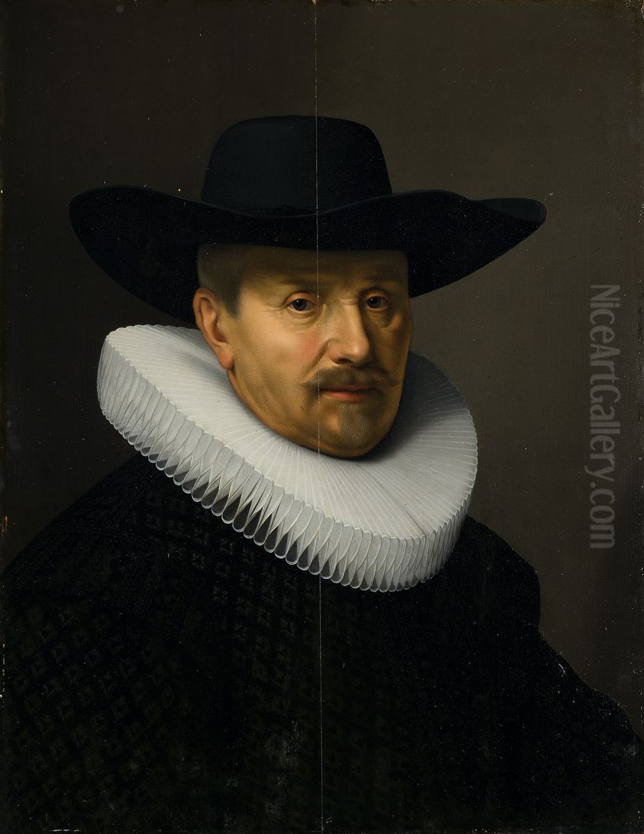 Jacob Backer (1572-1643) Oil Painting by Nicolaes Eliaszoon Pickenoy