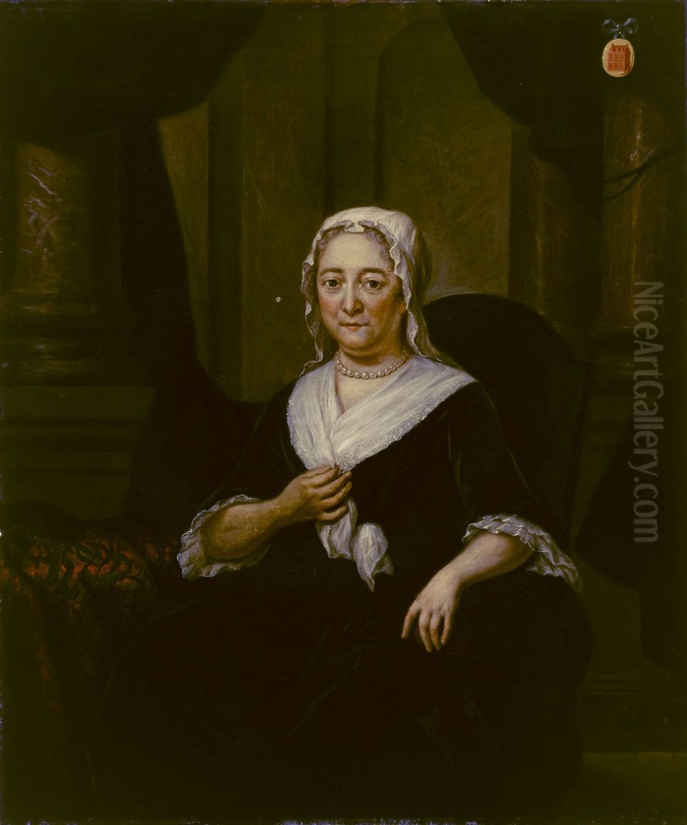 Anna Catharina ten Grootenhuys (1670-1740) Oil Painting by Jan Maurits Quinkhard