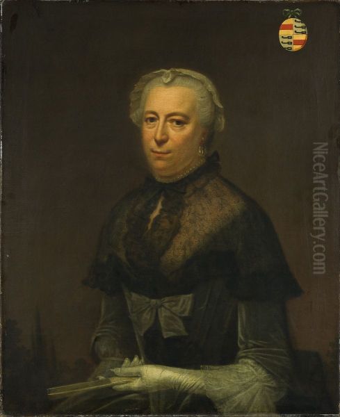 Margaretha Bicker (1699-1757) Oil Painting by Domenicus van der Smissen
