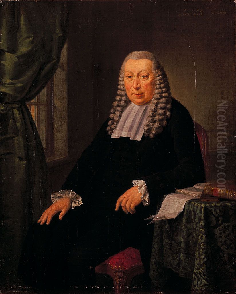 Hendrik Hooft Danielsz. (1716-1794) Oil Painting by Adriaan de Lelie