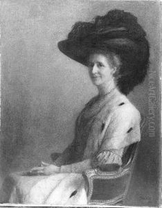 Mevrouw P.A. van Leeuwen-Waller (1862-1941) echtgenote van burgemeester W.F. van Leeuwen