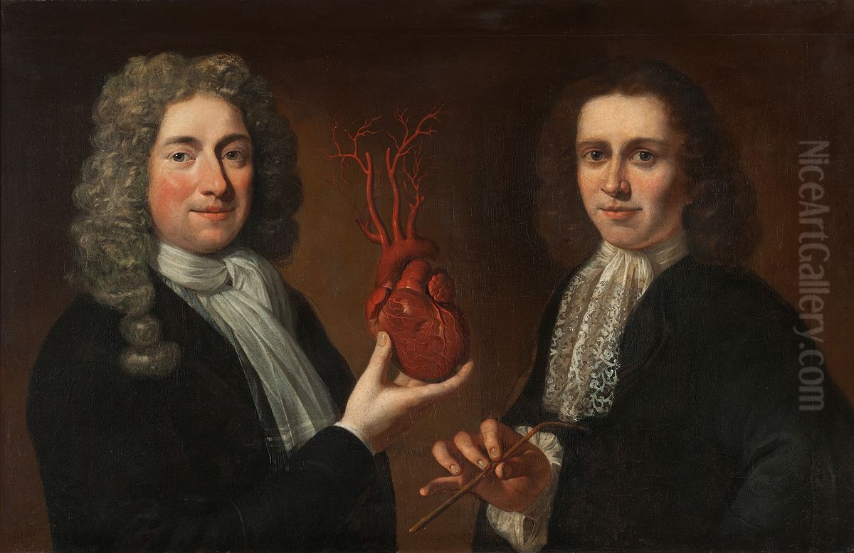 Twee overlieden van het Chirurgijnsgilde Oil Painting by Juriaen Pool