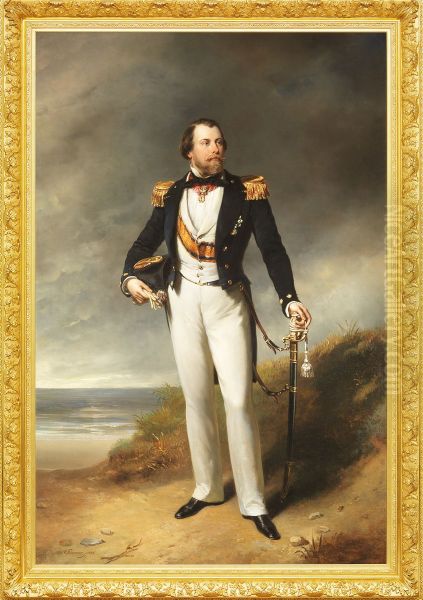 Koning Willem III Oil Painting by Nicolaas Pieneman