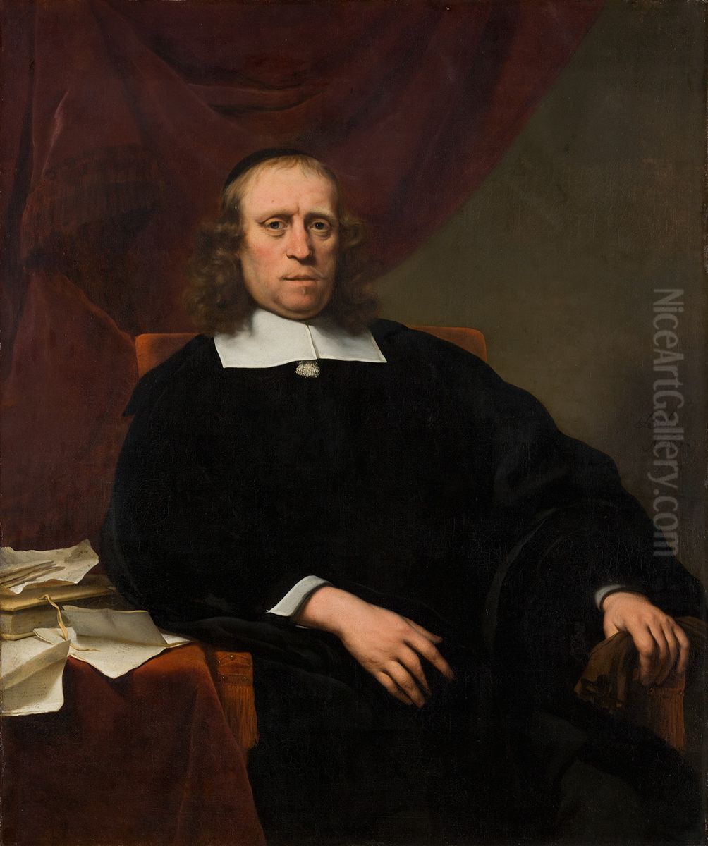 Portrait of David de Wildt (1611-1671) Oil Painting by Ferdinand Bol