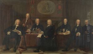 De regenten van het Spin- en Nieuwe Werkhuis-Zes regenten en de vader van het Spin- en Nieuwe Werkhuis
