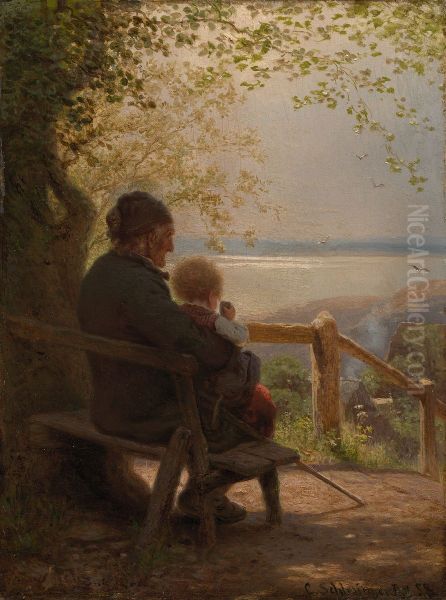 The beloved spot Oil Painting by Carl Schlesinger