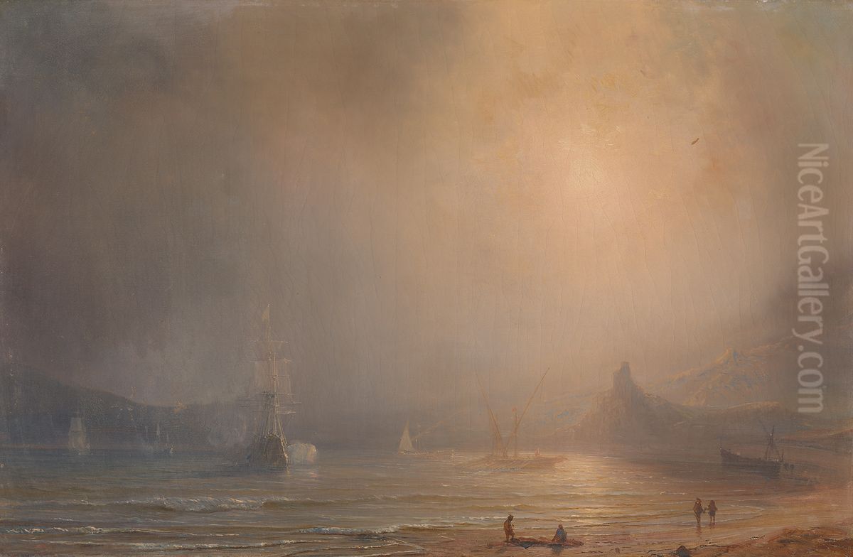 Fog on the Coast of the Mediaterrian Sea Oil Painting by Theodore Gudin Fog on the Coast of the Mediaterrian Sea Oil Painting by Theodore Gudin