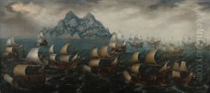 A VOC Fleet off the Coast of West Africa