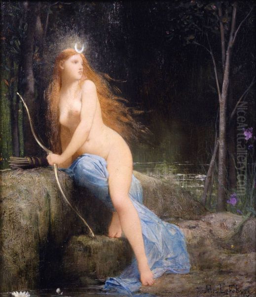 Diana Oil Painting by Jules Lefebvre