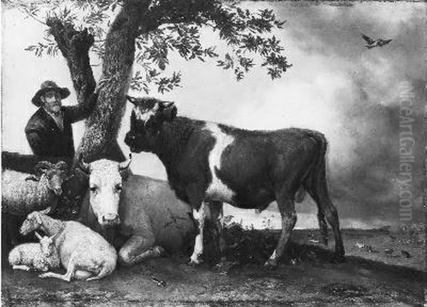 1854 copy after Paulus Potter's 