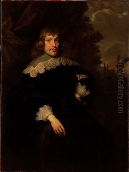 Hendrick Bicker (1615-1651)-Portrait of Hendrick Bicker Oil Painting by Joachim von, I Sandrart