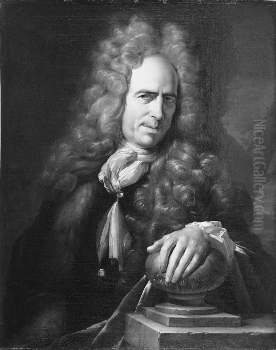 Portret van een man Oil Painting by Herman van der Mijn