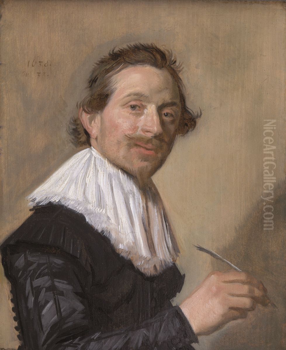 Portrait of Jean de la Chambre. Oil Painting by Frans Hals