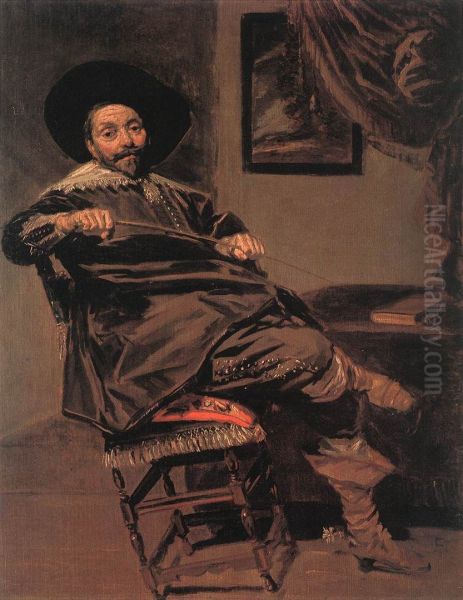 Portret van Willem van Heythuysen (1585-1650) Oil Painting by Frans Hals