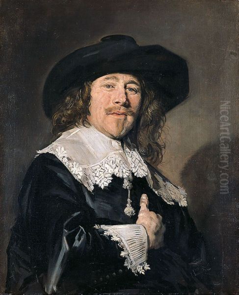Portrait of a Men Oil Painting by Frans Hals