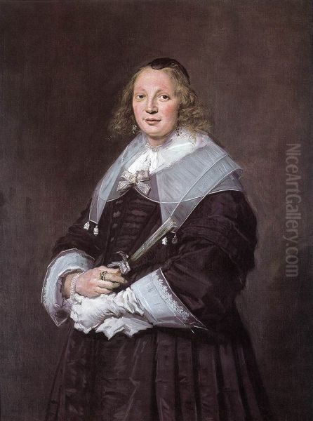 Portrait of a Standing Woman. Oil Painting by Frans Hals