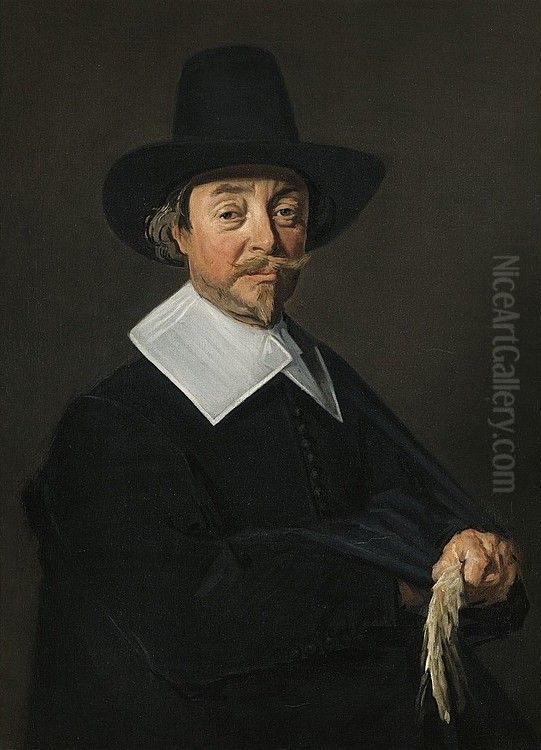 Portrait of a man Oil Painting by Frans Hals