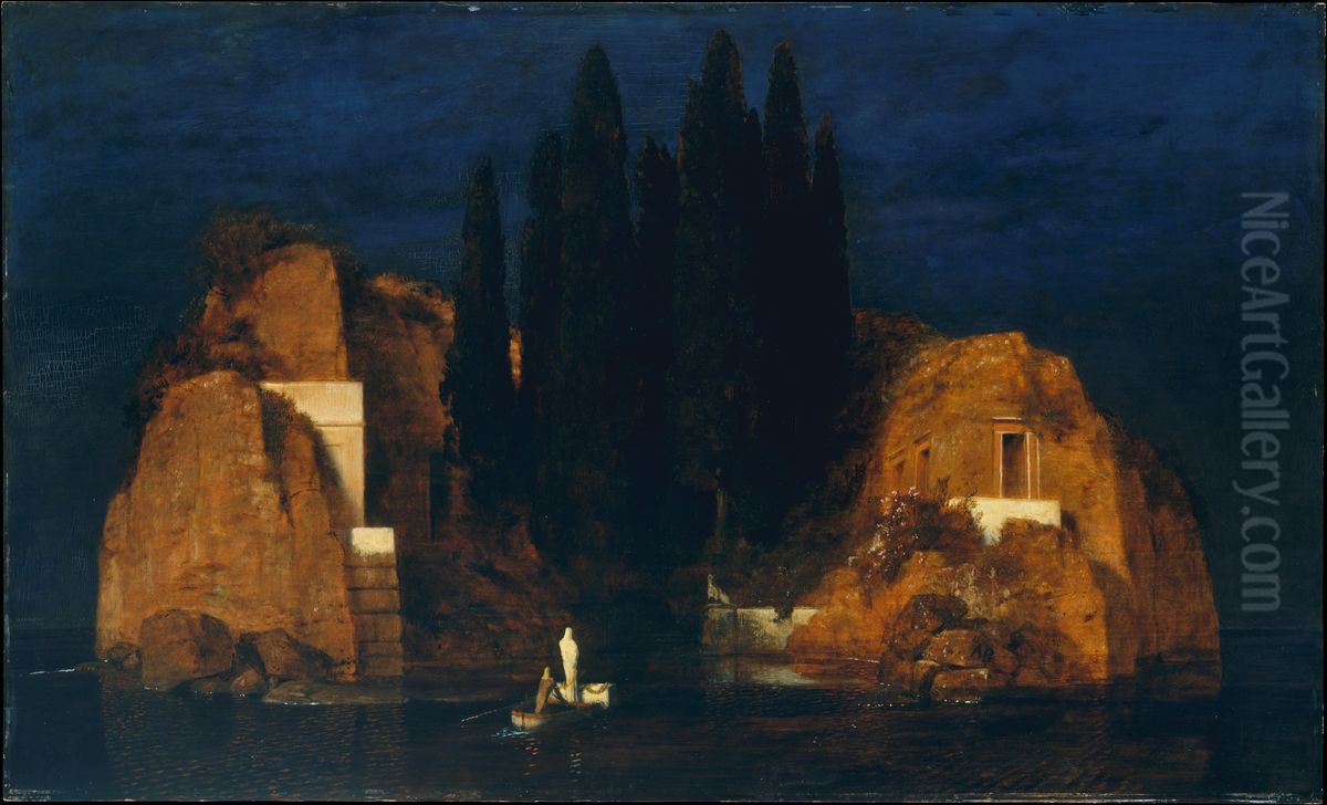 Isle of the Dead Oil Painting by Arnold Bocklin