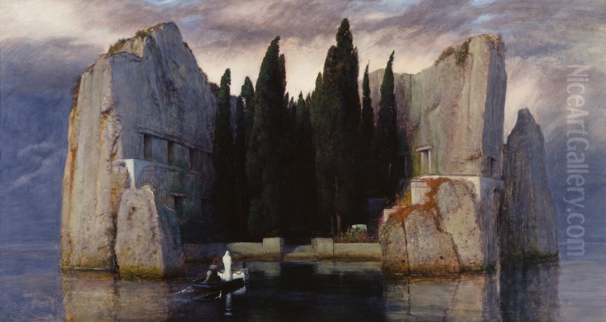 lang Oil Painting by Arnold Bocklin
