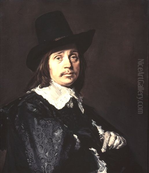 Brustbild eines Mannes Oil Painting by Frans Hals