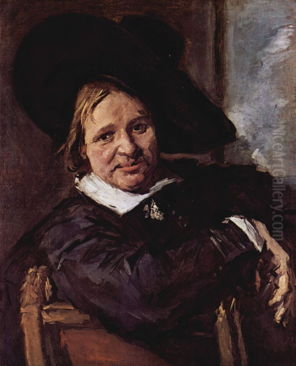 Der Mann mit dem Schlapphut.[1] Oil Painting by Frans Hals