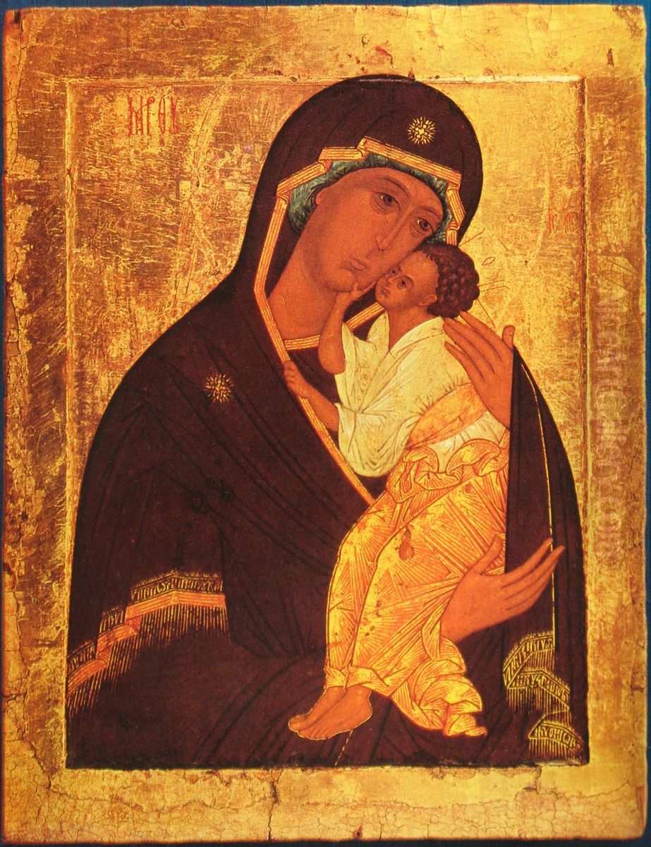 Our Lady of Yaroslavl Oil Painting by unknown