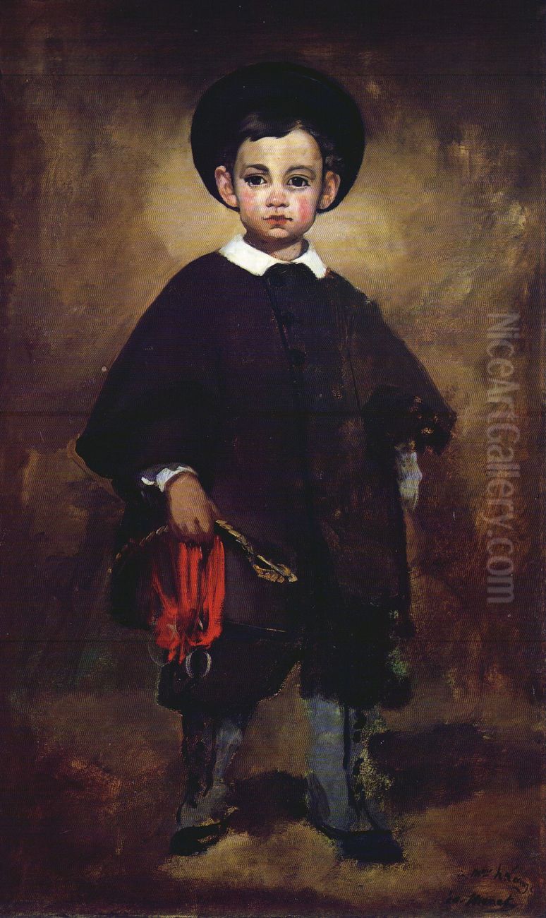 Little Lange Oil Painting by Edouard Manet