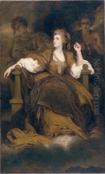 Portrait of Mrs. Siddons as the Tragic Muse Oil Painting by Joshua Reynolds