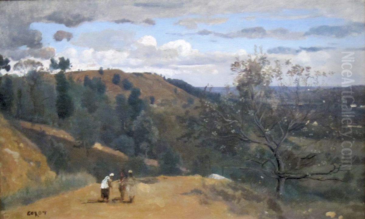 Outskirts of Igny Oil Painting by Jean-Baptiste Camille Corot