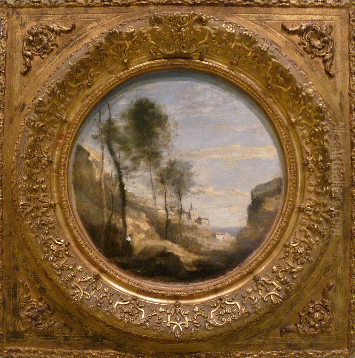 Freshness in the morning Oil Painting by Jean-Baptiste Camille Corot