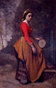 Bohemienne avec tambourin