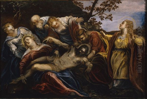Lamentation of Christ Oil Painting by Jacopo Tintoretto