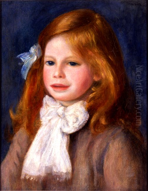 Jean Renoirren erretratua Oil Painting by Pierre Auguste Renoir
