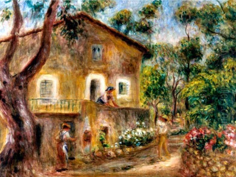 La casa de Collettes en Cagnes Oil Painting by Pierre Auguste Renoir