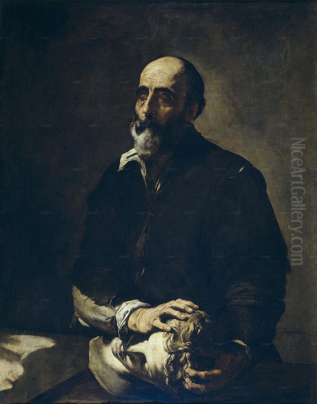 The Blind Sculptor Oil Painting by Jusepe de Ribera