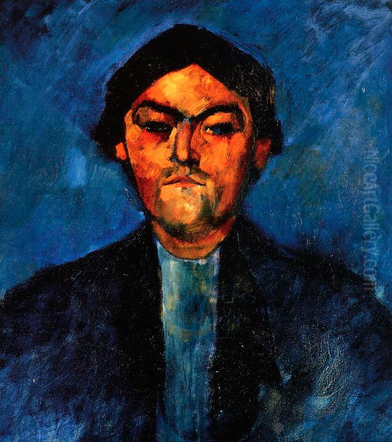 Pedro the typograph Oil Painting by Amedeo Modigliani