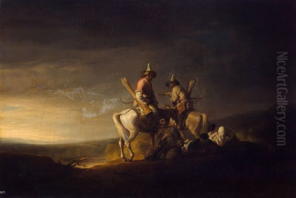 Baschkiren Oil Painting by William Allan