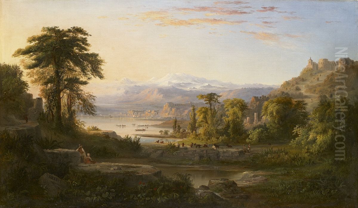 A Dream of Italy Oil Painting by Robert Seldon Duncanson