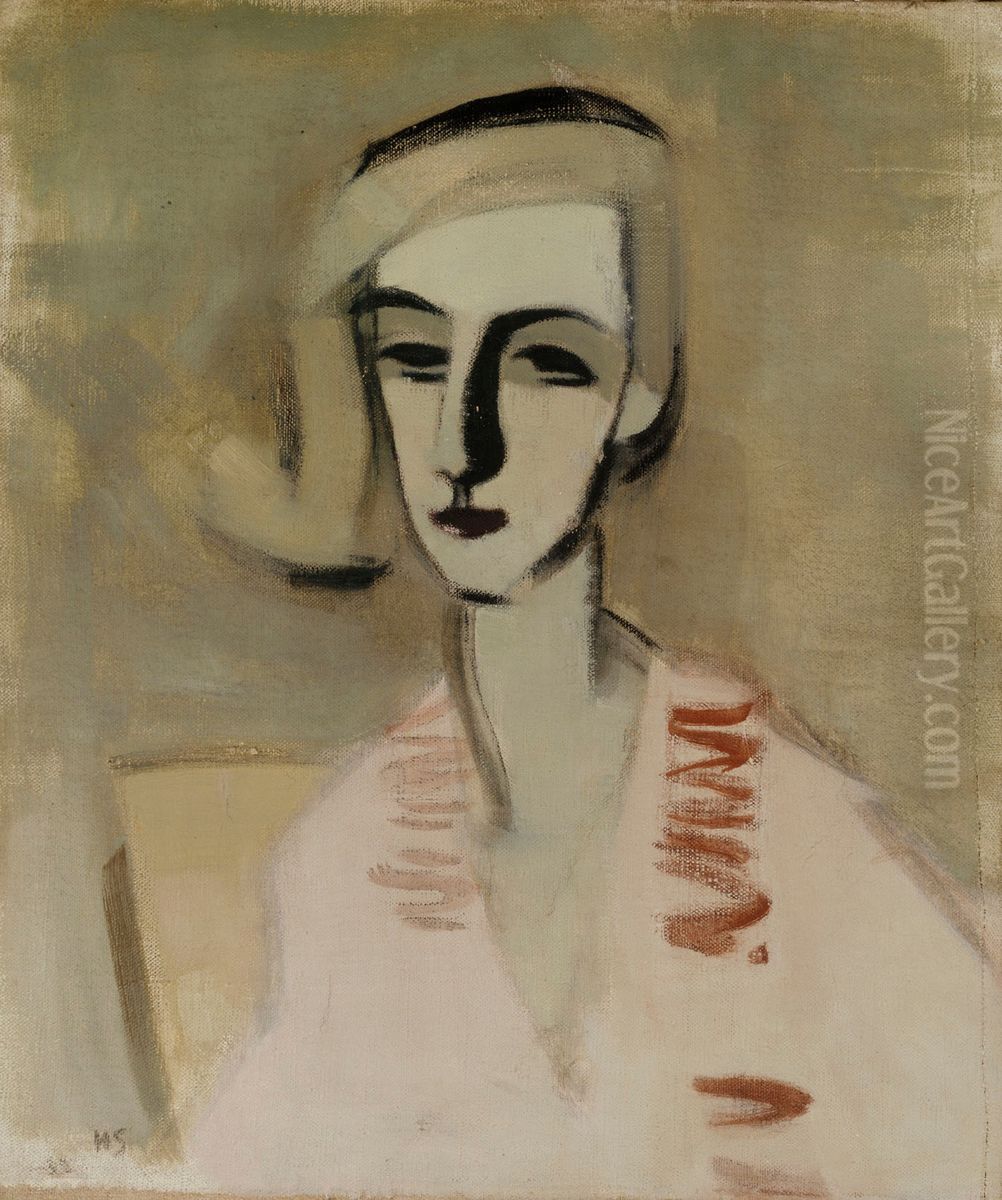 Lararinnan Oil Painting by Helene Schjerfbeck