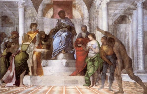 The Judgment of Solomon Oil Painting by Sebastiano Del Piombo