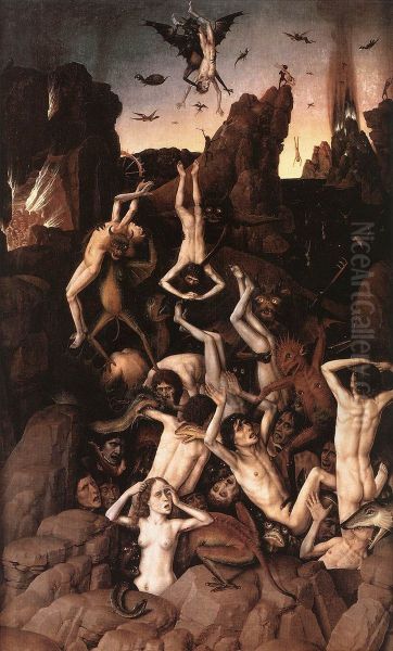 Hell Oil Painting by Dieric Bouts